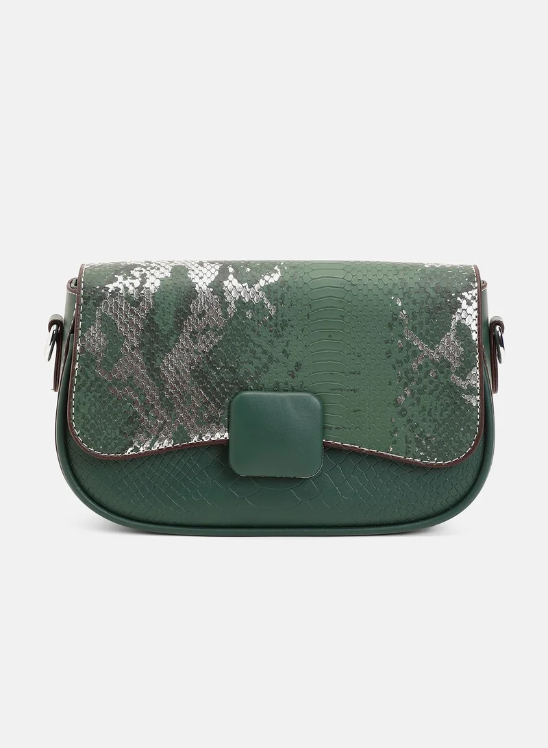Haute Sauce Women's The Coilmark Curve Hand Bag - Jungle Green
