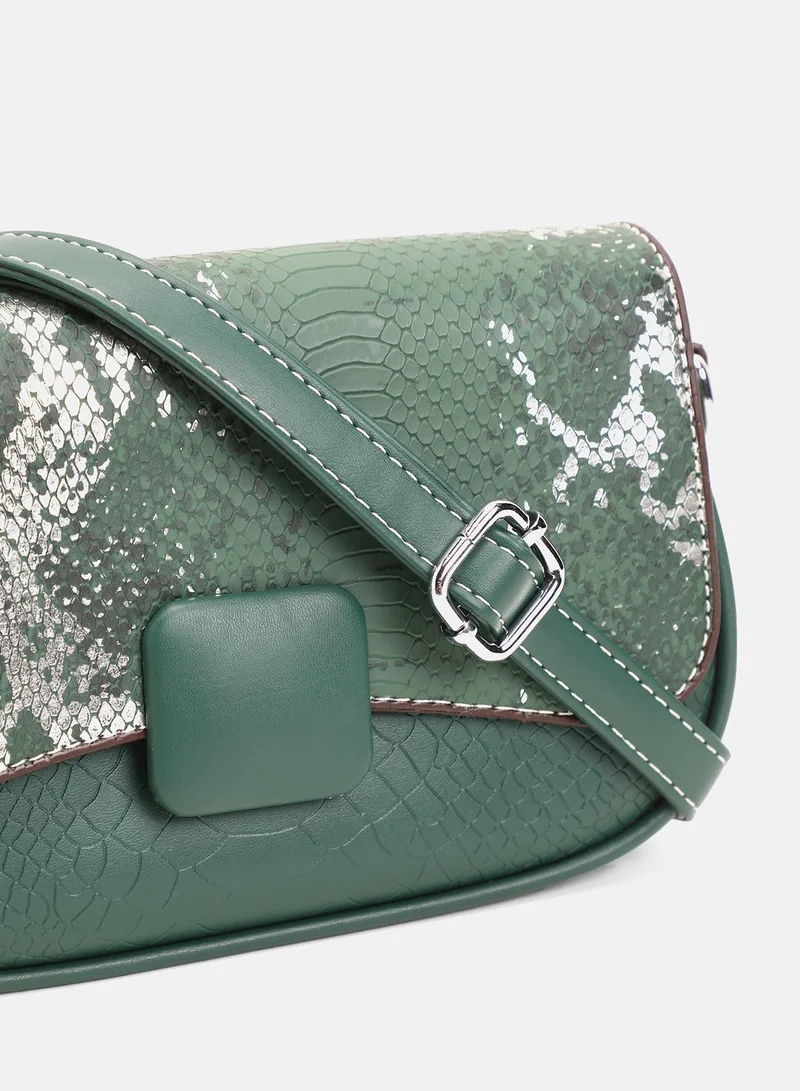 Haute Sauce Women's The Coilmark Curve Hand Bag - Jungle Green