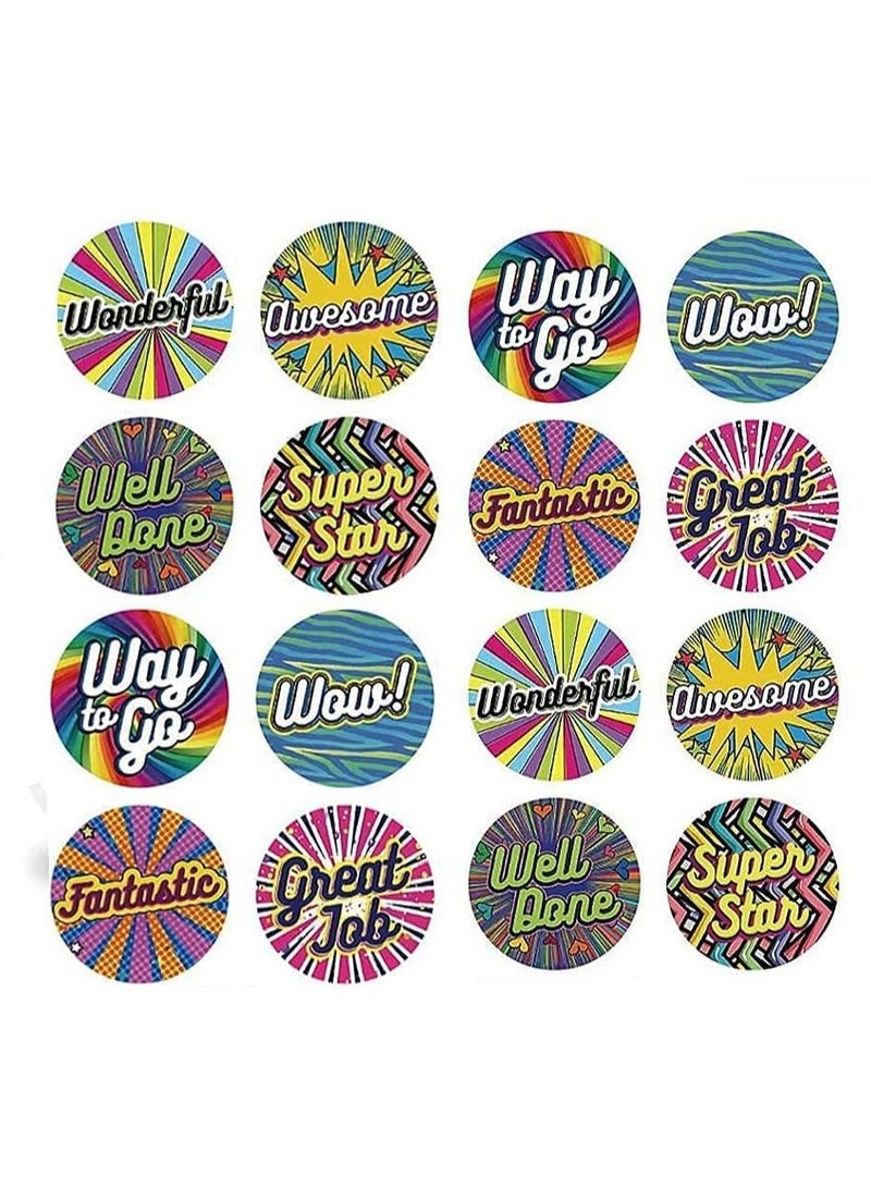 XiuWoo Kids Reward Stickers, 2 Rolls Teacher Potty Rewards Vintage Stickers Hand Account Decor Funny Encouragement Label Stationery Office Accessories - Image 4