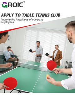 GROIC Ping Pong Paddles Set, High-Performance Sets with 1 Pair Premium Table Tennis Rackets, 3 PCs Ping Pong Balls and Storage Case Portable Ping Pong Set for Indoor& Outdoor Games  - Image 5