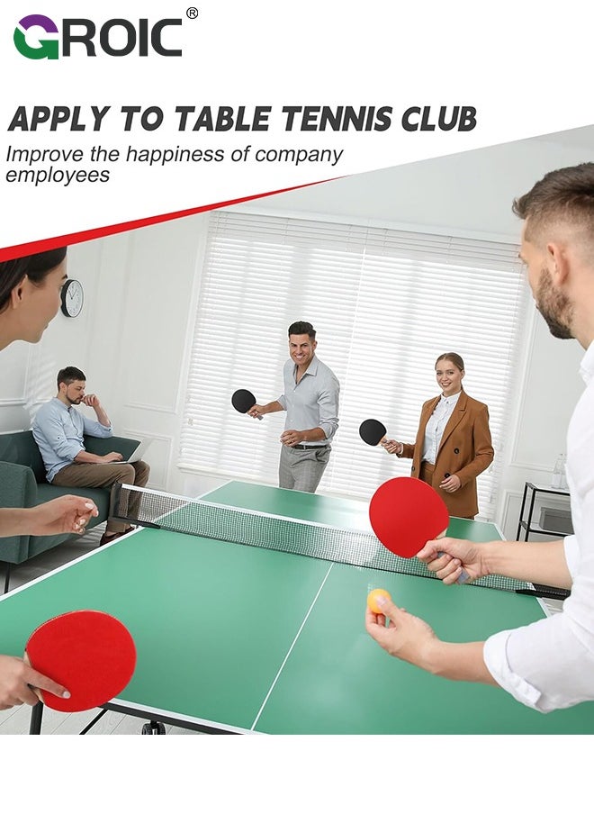 GROIC - Ping Pong Paddles Set, High-Performance Sets with 1 Pair Premium Table Tennis Rackets, 3 PCs Ping Pong Balls and Storage Case Portable Ping Pong Set for Indoor& Outdoor Games - Image 1