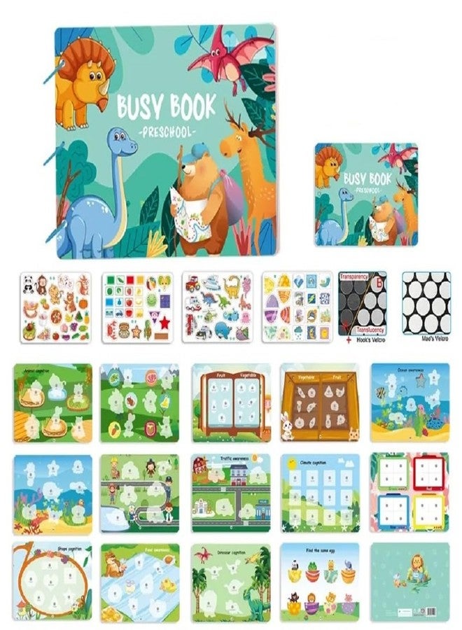 MUMMAMIA DIY Daily Life Quiet Book for Kids, Toddler's Early Learning Stick & Paste Reusable Activity Book to Develop Basic Educational Skills for Children (Preschool) - Image 1