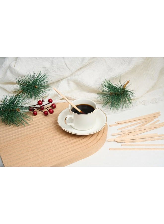 Gmark 5.5" Premium Wood Stirrer 2.3mm Thick 200 pc - Wood Coffee Stir Sticks for Tea Beverage, Corn Dog Stick Craft Stick 200/Bag GM1115B - Image 5