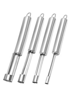 Oasisgalore 4-Piece Stainless Steel Corer and Pitter Set for Apples, Pears, Cherries, and Red Dates, Perfect for Home Kitchen Use  - Image 1