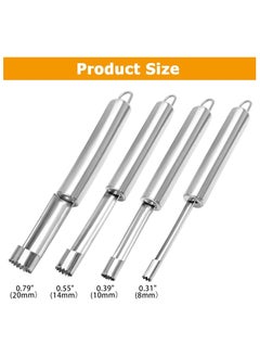 Oasisgalore 4-Piece Stainless Steel Corer and Pitter Set for Apples, Pears, Cherries, and Red Dates, Perfect for Home Kitchen Use  - Image 4
