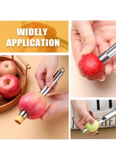 Oasisgalore 4-Piece Stainless Steel Corer and Pitter Set for Apples, Pears, Cherries, and Red Dates, Perfect for Home Kitchen Use  - Image 3