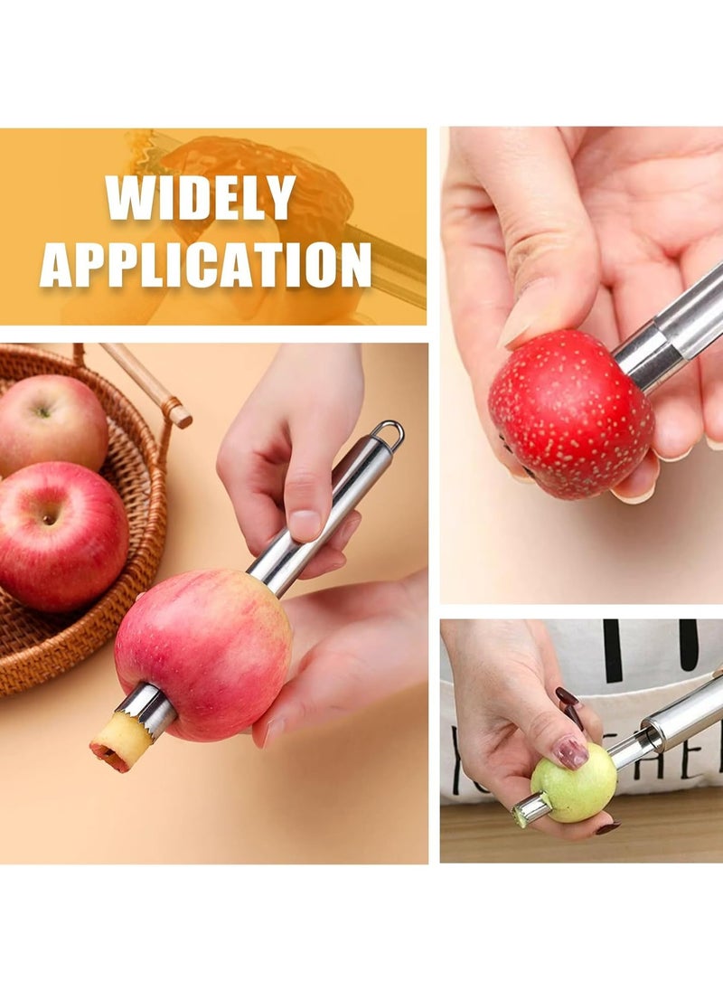 Oasisgalore 4-Piece Stainless Steel Corer and Pitter Set for Apples, Pears, Cherries, and Red Dates, Perfect for Home Kitchen Use  - Image 3