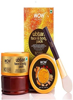 Ubtan Face Pack For Tan Removal And Skin Brightening With Chickpea Flour Almond Saffron & Turmeric Extracts No Sulphate Parabens Silicones & Colour 200 Ml