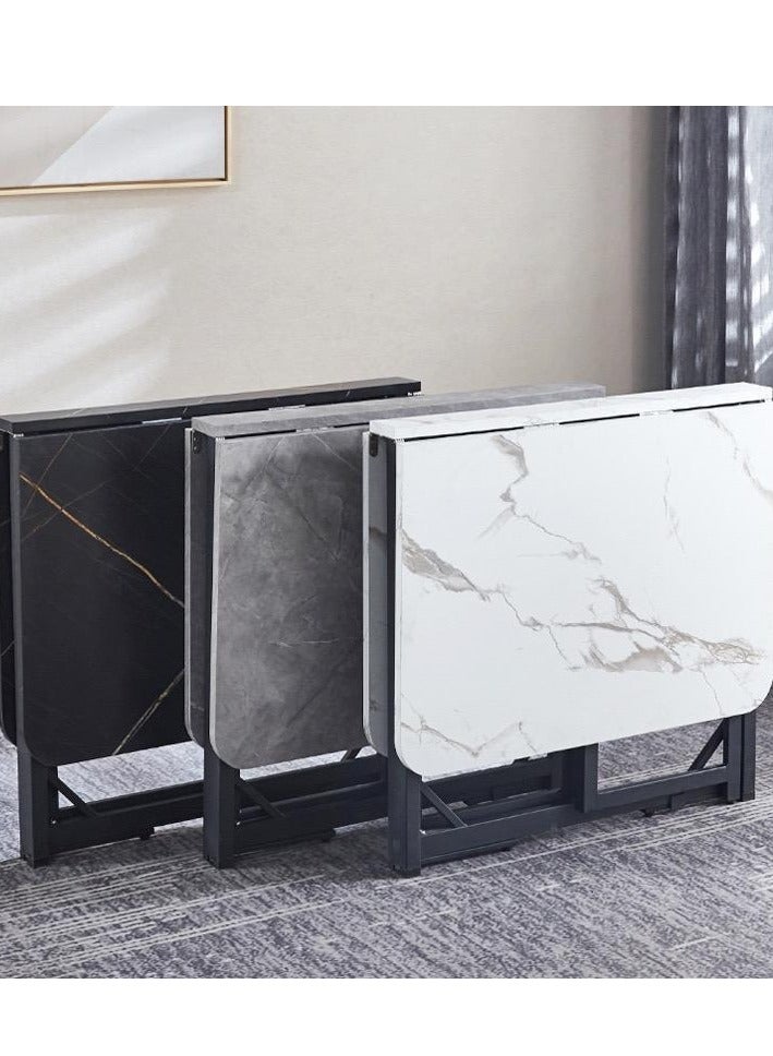 Generic Modern Creative Movable Pulley Dining Tables Nordic new luxury Wooden Folding Table Dining Room Furniture Home Storage Cabinet Dining Table  - Image 2
