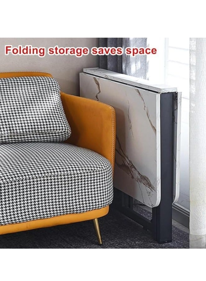 Generic Modern Creative Movable Pulley Dining Tables Nordic new luxury Wooden Folding Table Dining Room Furniture Home Storage Cabinet Dining Table  - Image 5