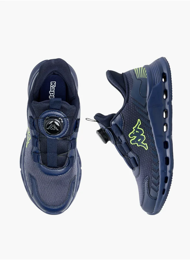 كابا Boys' Logo Textured Sports Shoes with Rotating Buckle Closure