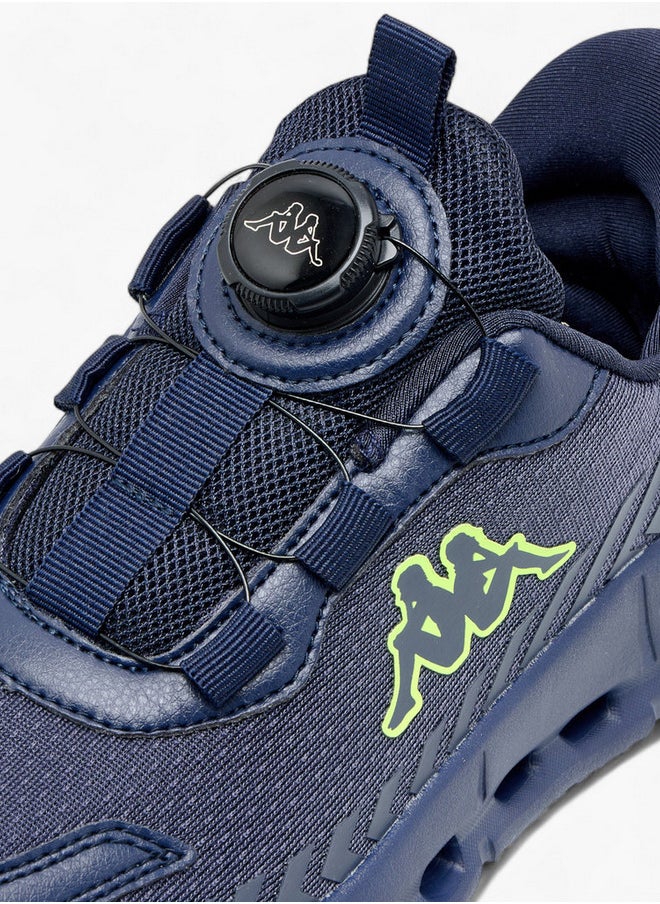 Kappa Boys' Logo Textured Sports Shoes with Rotating Buckle Closure  - Image 4