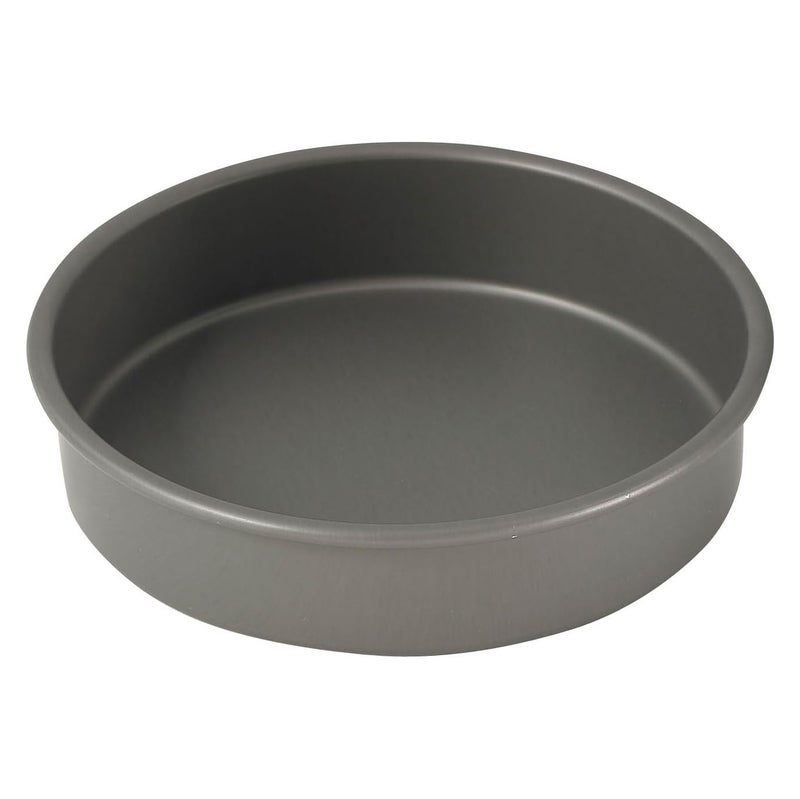 WINCO Round Cake Pan, 8-Inch, Hard Anodized Aluminum,Black - Image 3