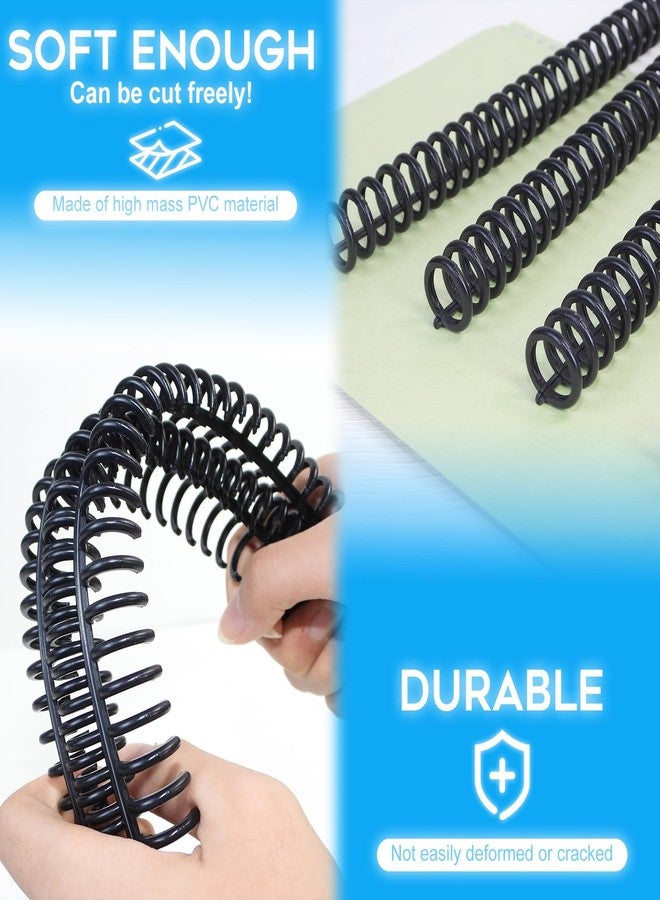 Rayson PROC1230BK Click Binding Spines, 3:1 Pitch, 1/2" Diameter, 90 Sheets Binding Capacity, Black, 30/Box - Image 4