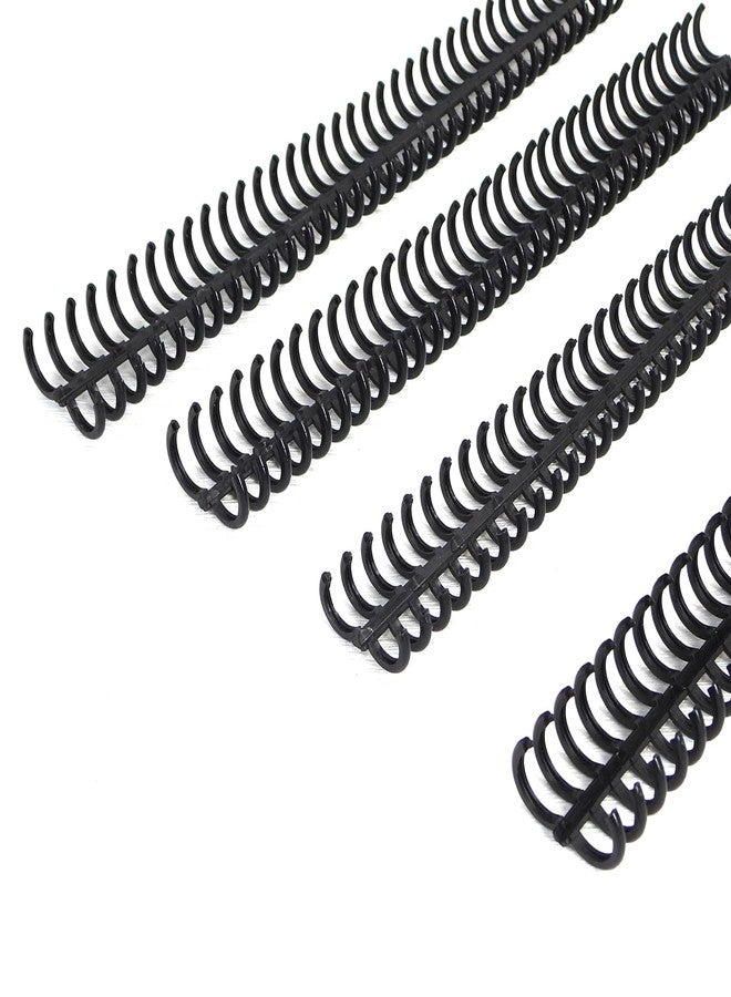 Rayson PROC1230BK Click Binding Spines, 3:1 Pitch, 1/2" Diameter, 90 Sheets Binding Capacity, Black, 30/Box - Image 1