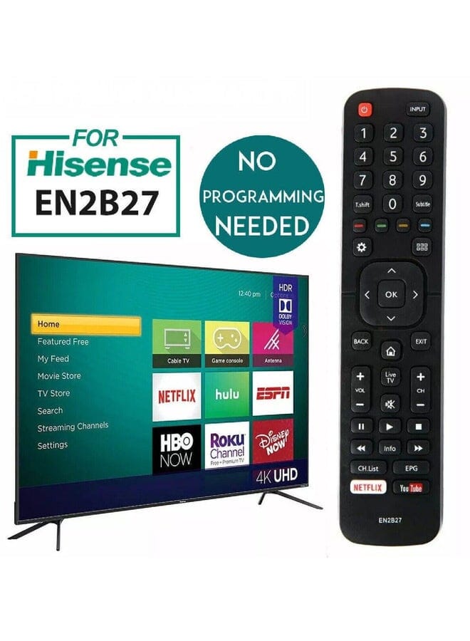 زبون هيسنس تلفزيون التحكم عن بعد الأصلي التحكم عن بعد الذكية En2B27 Oem En-2B27 Rc3394402 01 3139 238 - Image 1