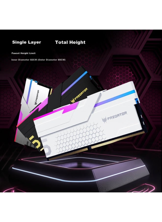 Predator 32gb Kit Ddr5 6000mhz Desktop Memory Module Hermes Ice Blade Series Rgb Light Bar White Ai Computer Accessories - Image 3