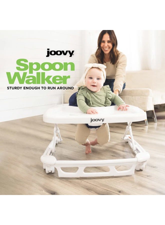 Joovy Spoon Baby Walker & Activity Center Featuring Three Adjustable Heights, Extra-Large Tray, and 30 lb Weight Capacity - JPMA Safety Certified, Red - Image 2