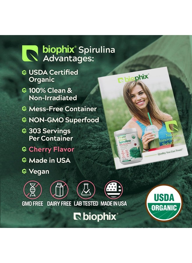 biophix Organic Spirulina Powder 2.2 lb Black Cherry Flavor - Protein-Rich Nutrient-Dense Superfood - Powerful Antioxidant - Supports Immune Health - Image 3