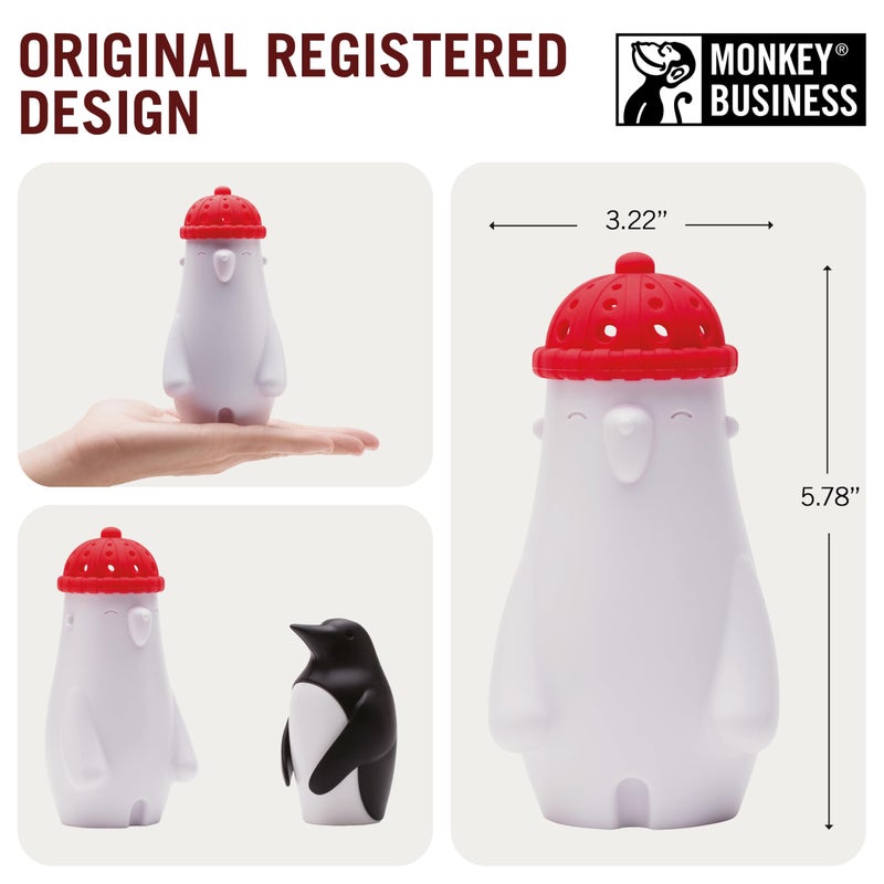 Monkey Business Fill Phil Refrigerator Deodorizer, Baking Soda Container, Baking Soda Fridge Deodorizer, Cute Gifts, Kitchen Gadgets - Image 3