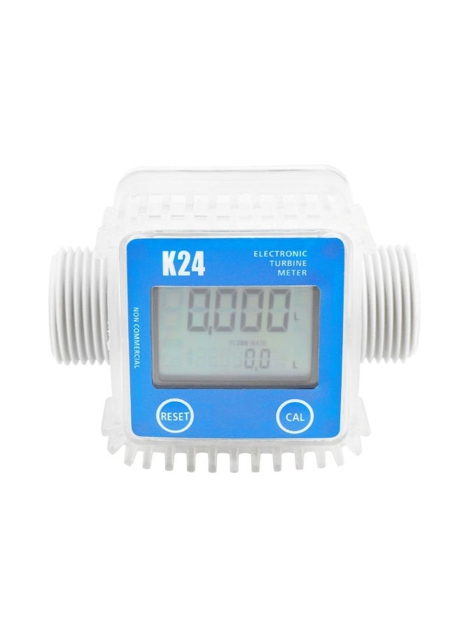 K24 Turbine Flow Meter Water Fuel Flow Water Meter Electronic Turbine Flow Meter Sensor for Urea Kerosene Gasoline Water - Image 1