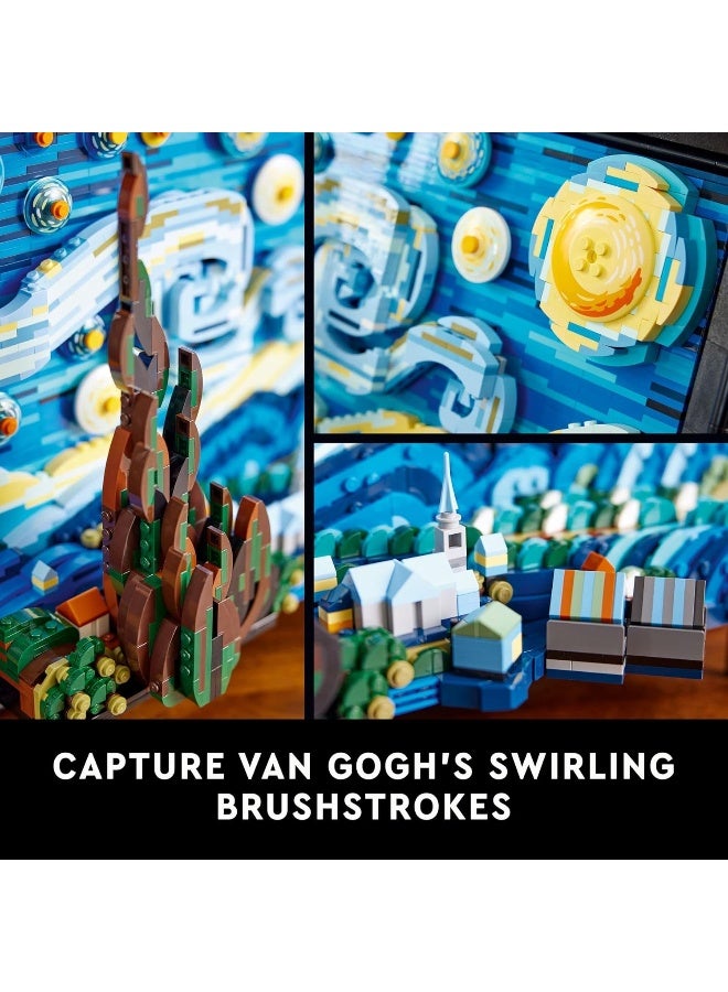 LEGO مجموعة بناء LEGO® Ideas Vincent van Gogh – The Starry Night 21333 (2,316 قطعة) - Image 4