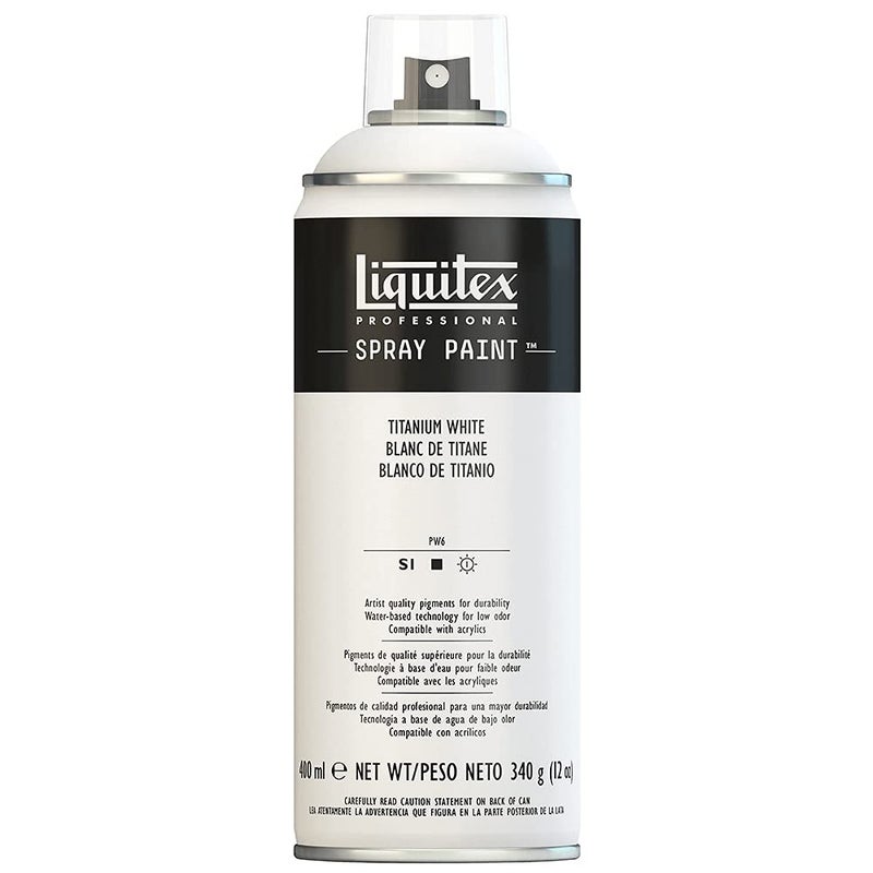 Liquitex Professional Spray Paint, 12-oz (400ml), Titanium White - Image 1