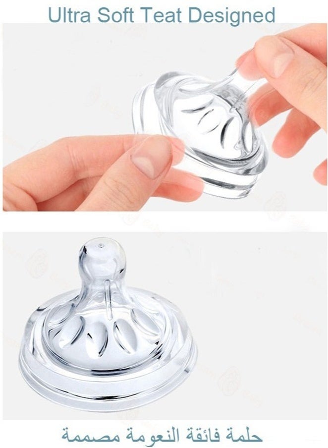 باربي الفيل حلمة الزجاجةعبوة من 4 حلمات رضاعة طبيعية للأطفال من عمر 3 أشهر فما فوق، لزجاجة أفنت - Image 5