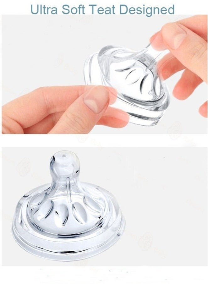 باربي الفيل حلمة الزجاجةعبوة من 4 حلمات رضاعة طبيعية للأطفال من عمر 3 أشهر فما فوق، لزجاجة أفنت - Image 3