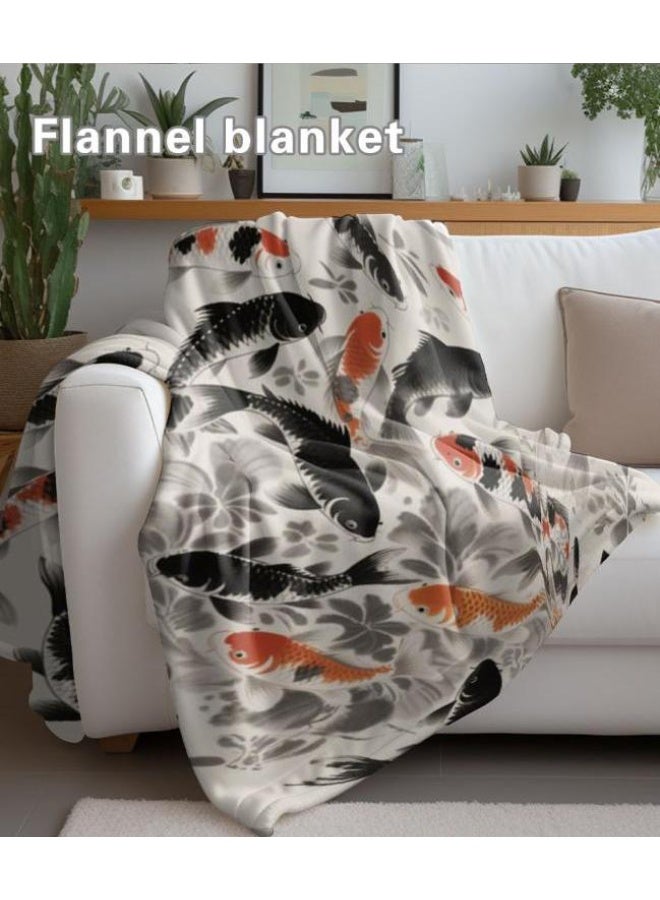 general Flannel thin blanket (warm and comfortable, suitable for sleep, gaming, dust removal and sandproof) 150cm*200cm - 522 - Image 1