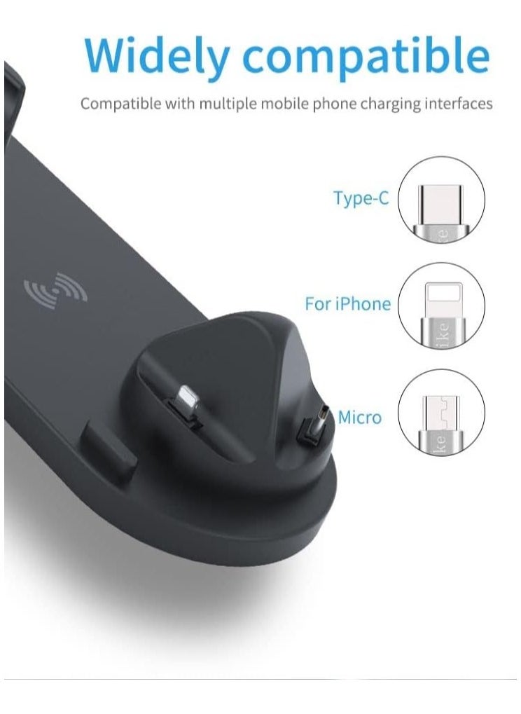 Beauenty - Wireless Charger, 6 in 1 Wireless Fast Charging Station for Apple Watch/AirPods Pro/iPhone 13/12/11/11pro/11pro Max/X/XS/XR Samsung S20/S10 - Image 1