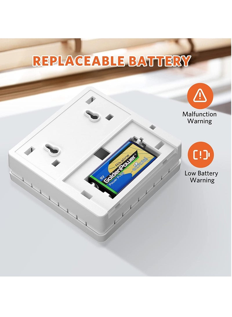 Y&D Carbon Monoxide Detector Alarm, CO Alarm with Digital LCD Display, Replaceable Battery-Operated for House and Bedroom  - Image 5
