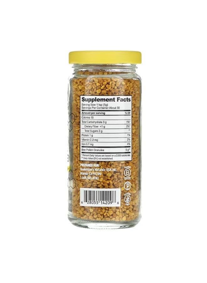Beekeeper's Naturals Bee Pollen 5.2 oz 150 g - Image 2
