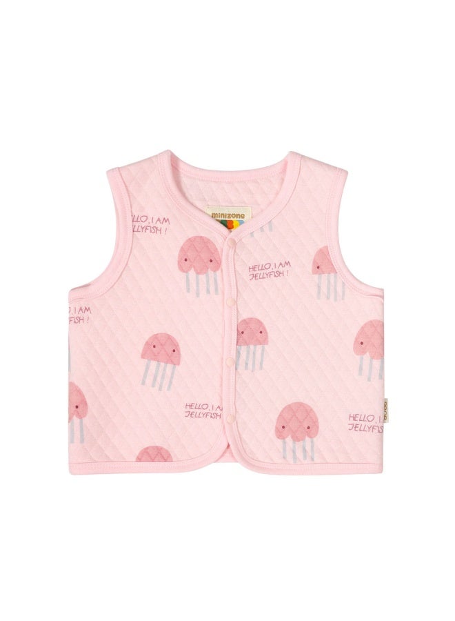 Minizone Children's Vest Autumn Boys' Baby's Vest Jacket Warm Cotton Girls' Waistcoat Winter