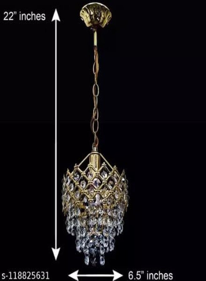 VILOMP Chandelier Ceiling Light in 160 mm for Home Decoration in Living Room, Jhoomar for Hall (Without Bulb) - Image 3