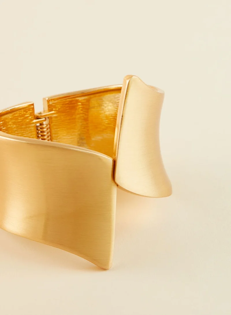 ELLA Minimal Cuff Hinged Bracelet