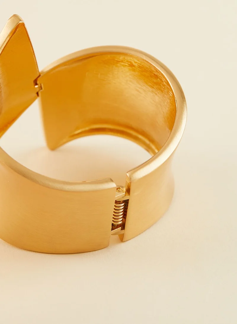 ELLA Minimal Cuff Hinged Bracelet