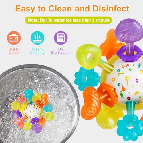 TOHIBEE Baby Montessori Sensory Toys for 0-6 6-12 Months, Baby Teether Teething Toys for Babies 0 3 6 9 12 18 Months, Newborn Infant Learning Developmental Toys Gifts for 1 2 Year Old Boys Girls - Image 5