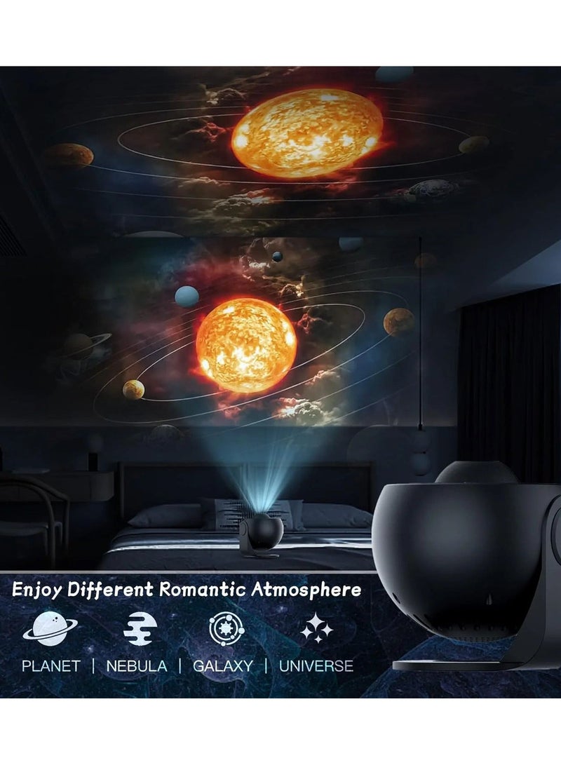 Star Projector, Night Light Galaxy Projector 6500K with 12 Galaxy Discs, LED Lights Projection Lamp for Kids Bedroom, Adults Home Theater, Party, Living Room Decor, White - Image 3
