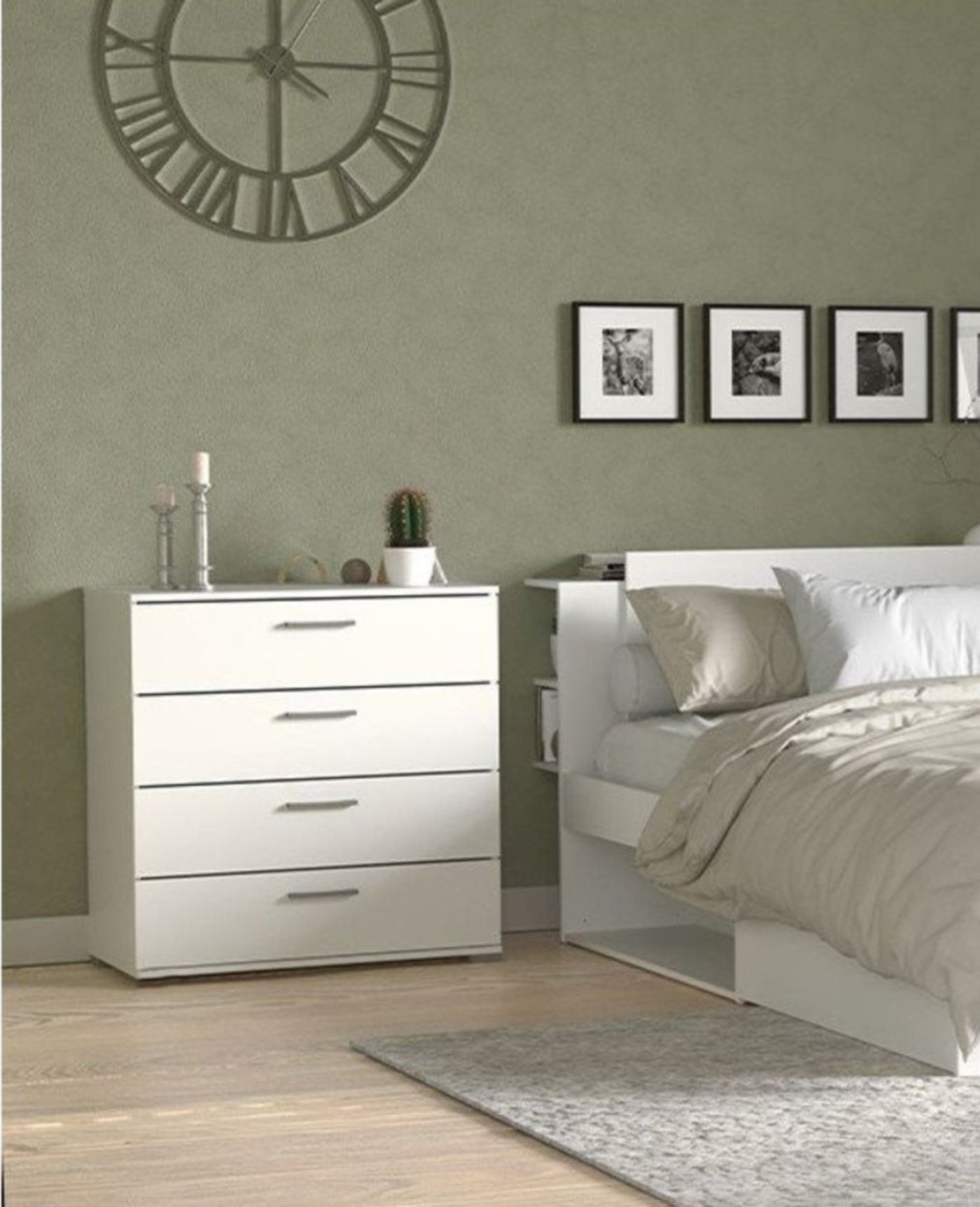 Modern MDF nightstand - Height 70 cm - Width 70 cm - Depth 42 cm, from Furniture Store.