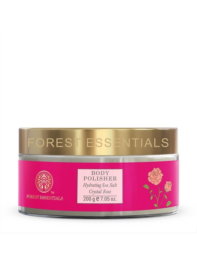 فورست اسينشالز مقشر الجسم المرطب بملح البحر وكريستال الورد | مقشر الجسم لإزالة السمرة | مقشر طبيعي لتفتيح البشرة وتقشيرها | بزيت اللوز الحلو وسكر القصب الخام والورد - Image 1