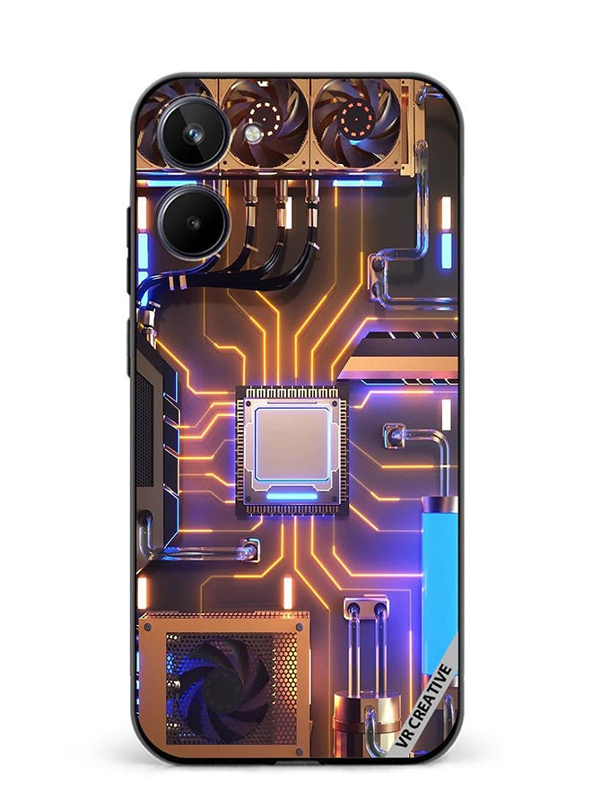 VR CREATIVE Protective Case Cover For Realme 10 Server Design Multicolour - Image 1