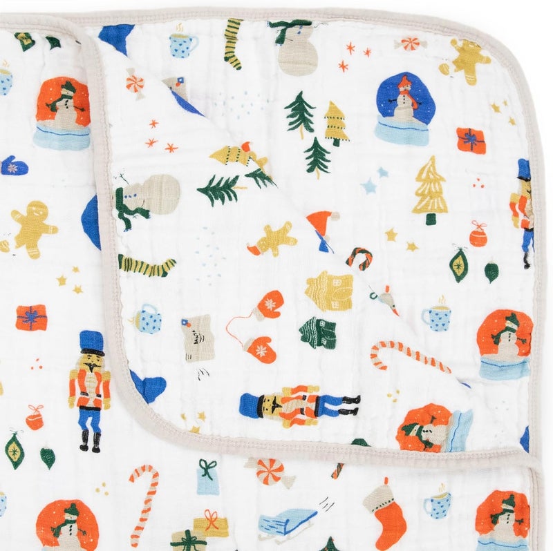 Little Unicorn Christmas Time Cotton Quilt - Image 2