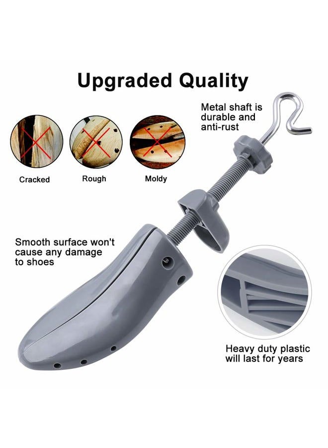 LANNEY Shoe Stretcher Women Men Adjustable Width Length Wide Feet Shoe Widener Expander, M for Men Us Size6.5-9; Women Us Size10-12 (Gray) - Image 2