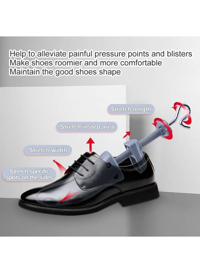 LANNEY Shoe Stretcher Women Men Adjustable Width Length Wide Feet Shoe Widener Expander, M for Men Us Size6.5-9; Women Us Size10-12 (Gray) - Image 3