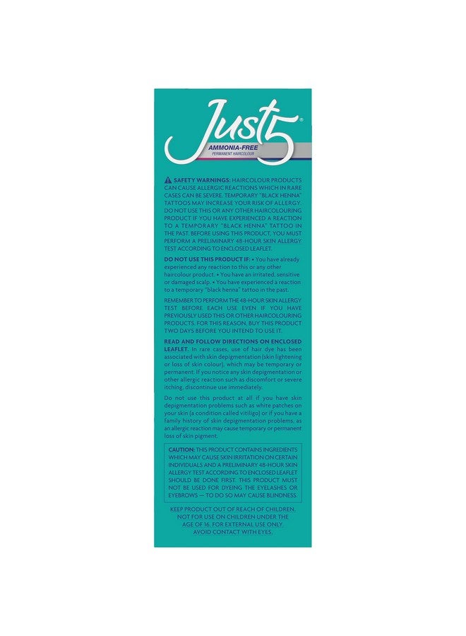 Just 5 Women'S 5 Minute Permanent Hair Color With Conditioner Grey Hair Coloring For Women Jet Black - Image 4