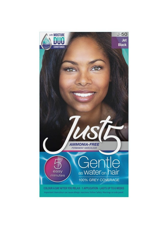 Just 5 Women'S 5 Minute Permanent Hair Color With Conditioner Grey Hair Coloring For Women Jet Black - Image 2