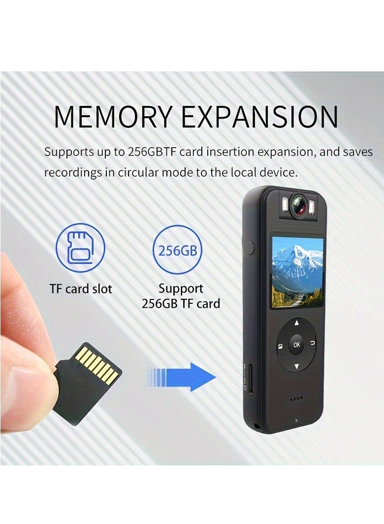 4K Portable Video Camera Recorder, Motorcycle Driving Recorder, Outdoor Mini Action Camera, Portable Camera, Driving Recorder, Miniature Camera+32Gcard - Image 3