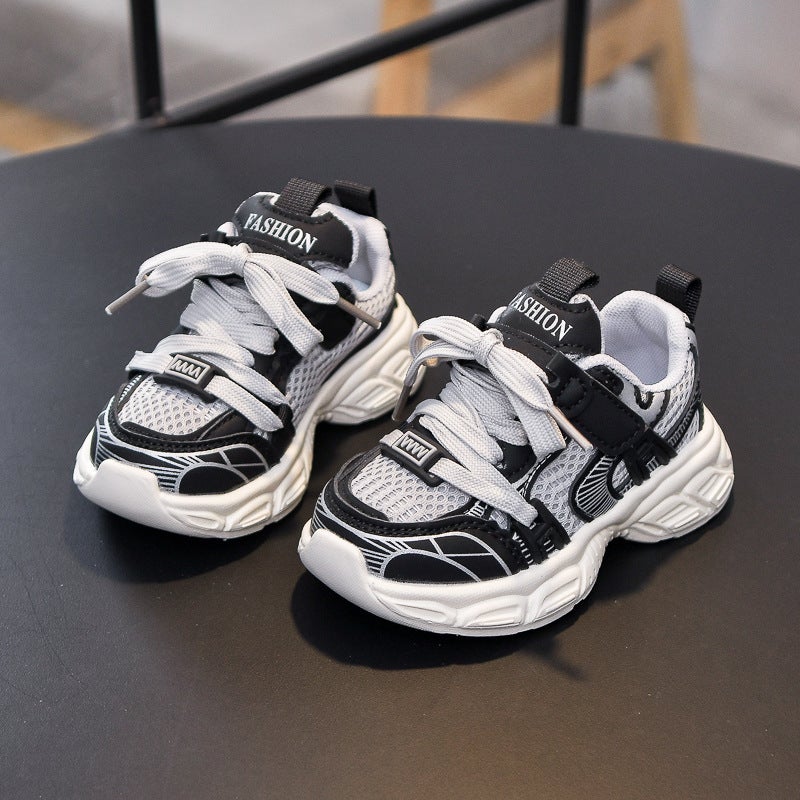 Mesh Sneakers Lightweight Flexible Sole Walking Shoes For Kids Indoor And Outdoor Activities - Image 3