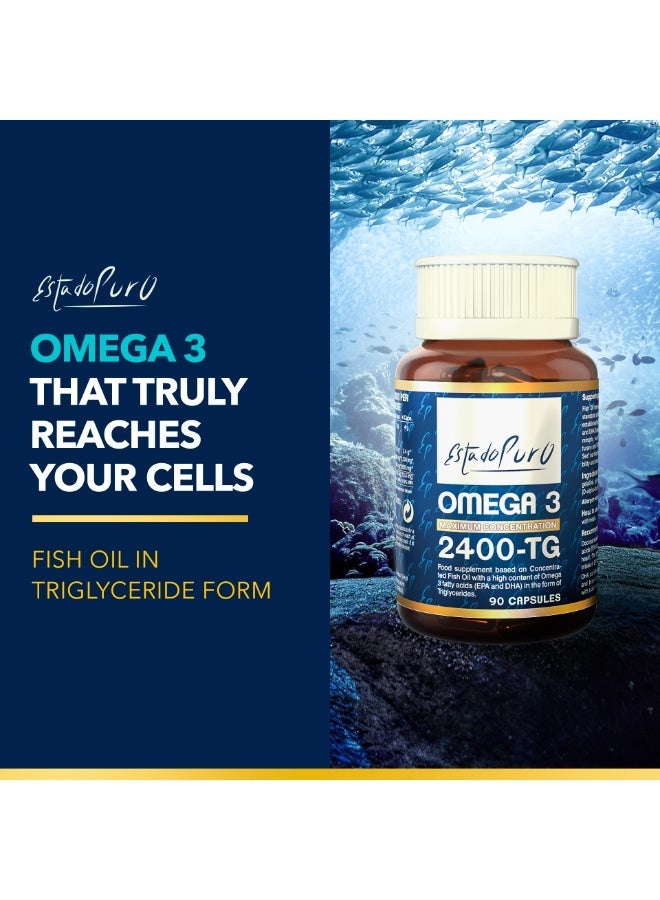 TONGIL Omega 3 Capsules - Fish Oil In Triglyceride Form - 1200mg EPA and 800mg DHA - High Standard Of Stability, Purity and Sustainability - 90 Softgels by TONGIL Estado Puro - Image 2